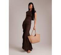 Dragon Diffusion - Nantucket - Borsa a cesto color sabbia intrecciata-Bianco No Size