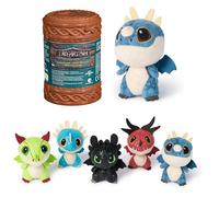 Dragon Dragons, DreamWorks Dragons How To Train Your, Mini Peluche, 4+ | Misura 7,5 Cm, 1 Di 5 Modelli, Tessuto Soffice, Squame Lucide, Viso Ricamato, Dettagli Fedeli Al Film
