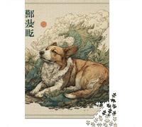 Dragon Dreams Corgi's Fantasy Journey Puzzle Impossibili 1000 Pezzi Decorazione Per La Casa. Rilassamento E Intelligence Per Adulti E Ragazzi Da 14 Anni 52x38cm/1000pcs