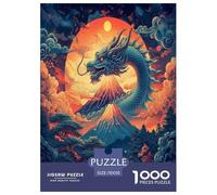 Dragon Fantasia Arte Jigsaw Puzzle Creatura Fantastica 1000 Pezzi Adulto Regalo Per Amore E Amico Per Gioco Familiare Gioco Education Decorazione Interna Unica Stress Relief Toy 70x50cm/1000pcs