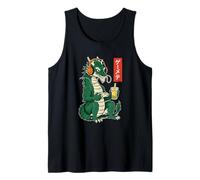 Dragon Gamer Ukiyo-e Giapponese con tè Boba Canotta