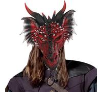 Dragon Head - Full Head PU Foam Cover, Cool Spooky Creature Design, Co