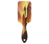 Dragon Hill Sunset - Pettine massaggiante con cuscino d'aria, spazzola districante, pettine per capelli ricci da donna