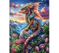 Dragon in Magical Forest Puzzle 1000 Pezzi Idea Regalo Compleanno Originale Fairy Tale Animal Plant Rompicapo Premium Rilassamento E Divertimento Regalo Per Tutti 1000 PCS