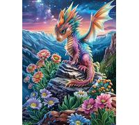Dragon in Magical Forest Puzzle 300 Pezzi Rompicapo Per Momentidi Pace Attività Solitaria Rilassante Antistress Naturale Regalo Per Chi Ama La Tranquillità 300 PCS