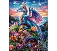 Dragon in Magical Forest Puzzle 500 Pezzi Serate In Casa Con Amici Magical Animal Fairy Tale Giochi Da Tavolo Per Gruppo Divertimento E Convivialità Regalo Per Amici E Parenti 500 PCS