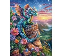 Dragon in Magical Forest Rompicapo 300 Pezzi Per Appassionati Fairy Tale Scenery Cartoon Cartone Riciclato Ecologico Incastro Preciso Per Weekend E Vacanze Edizione Limitata Migliore Vendita 300 PCS