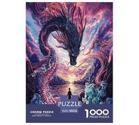 Dragon Jigsaw Puzzle Impossibili 1000Pcs Decorazione Per La Casa. Giochi Rilassamento E Intelligence Per Adulti E Ragazzi Da 14 Anni 38x26cm/1000pcs