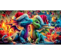 dragon Jigsaw Puzzle Impossible 1000 Pezzi Decorazione per la casa. Giochi di Rilassamento e Intelletto per adulti e ragazzi da 14 anni 38x26cm/1000pcs