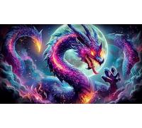 dragon Jigsaw Puzzle Impossible 1000 Pezzi Decorazione per la casa. Rilassamento e Intelletto per Adulti e Bambini da 12 Anni 38x26cm/1000pcs