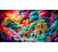 dragon Jigsaw Puzzle Impossible 1000 Pezzi Decorazione per la casa. Rilassamento e Intelletto per Adulti e Bambini da 12 Annidragon38x52cm/1000pcs