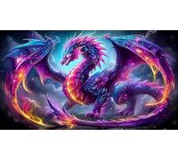dragon Jigsaw Puzzle Impossible 1000Pcs Decorazione per la casa. Giochi di Rilassamento e Intelletto per adulti e ragazzi da 14 anni 38x52cm/1000pcs