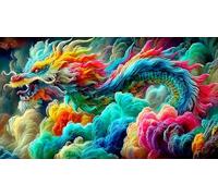 dragon Jigsaw Puzzle Impossible 1000Pcs Decorazione per la casa. Giochi di Rilassamento e Intelletto per Adulti e Bambini da 12 Annidragon75x50cm/1000pcs
