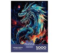 Dragon Jigsaw Puzzle Impossible 1000Pcs Decorazione Per La Casa. Rilassamento E Intelligence Per Adulti E Bambini Da 12 Anni 70x50cm/1000pcs