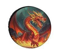 Dragon King - Copertura per pneumatici di ricambio resistente agli agenti atmosferici, diametro dei pneumatici da 24 a 36 pollici, universale per rimorchi, camion