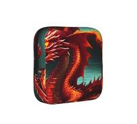 Dragon King in Fire - Borsa da viaggio per assorbenti igienici, a prova di tempo, discreta, per borsa da ufficio