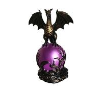 Dragon Lamp - Resin, Gothic Dragon Egg Figurine USB Night Light, 6.30 Inches Decorative Table Light | Fantasy Drgon Statue Lamp, Pink Ambient Glow, For Bedroom Living Room Bookshelf Entryway Coffee T