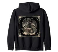 Dragon Library Books Gothic Cottagecore Felpa con Cappuccio