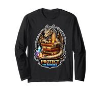 Dragon Library Guardian Mantiene Le storie al Sicuro Maglia a Manica