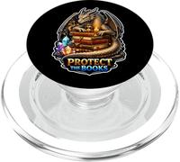 Dragon Library Guardian mantiene le storie al sicuro PopSockets PopGrip per MagSafe