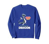 Dragon Mania Legends Nome in codice Dragon Felpa, Unisex per Adulti, Blu Reale, S