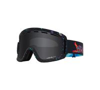 Dragon - Maschera da sci - D1 OTG Rattle Can - Lumalens Darksmoke + Lumalens Flash Blue in Pelle - Nero