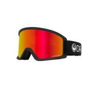 Dragon - Maschera da sci - DX3 OTG Black - Lumalens Red Ion in Pelle - Nero