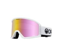 Dragon - Maschera da sci - DX3 OTG White - Lumalens Pink Ion in Pelle - Bianco