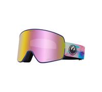 Dragon - Maschera da sci - NFX2 Sunset - Lumalens Pink Ion + Lumalens Violet in Pelle - Bianco