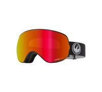 Dragon - Maschera da sci - X2s Black-Lumalens Red Ion + Lumalens Lt Rose - Nero