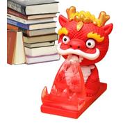 Dragon Mobile Stand - Supporto in resina a forma di creatura mitica, espositore da scrivania in stile cartone animato, supporto decorativo per tablet e smartphone, idea regalo per la casa, ornamento