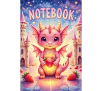 Dragon Notebook. Cute Kawaii Strawberry: Aesthetic Journal for Girls | 6x9 Lined Notebook | 120 Pages for School, Writing and Daily Notes