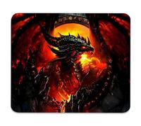 Dragon of Flames And Shadows Tappetino Mouse Liscio Mousemat Antiscivolo Tappetini per Il Mouse per Lavoro Casa Computer 25X30Cm
