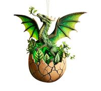 Dragon Pendant - Acrylic Fantasy Hanging Piece, Retro Holiday Accent with Detailed Craft, Uniquee Mythic Decor Elevating Interior Style | Elegant Keepsake Ornament, Lightweight Decorative Element