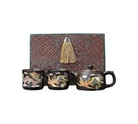 Dragon Phoenix - Teiera che cambia colore quando viene esposta per impostare il set per il tè dell'acqua, elegante teiera calda Kung Fu che cambia colore, tè Zisha fatto a mano, regalo regalo per