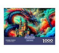 Dragon Puzzle 1000 Pezzi Décoration De La Maison Gioco Familiare Giochi Rilassamento E Intelligence Regalo Per Amore E Amico Per Adulti E Bambini Dai 14 Anni In Su 70x50cm/1000pcs
