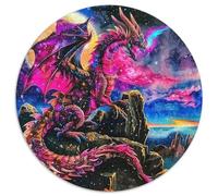 Dragon Puzzle 1000 Pezzi Per Adulti E Ragazzi Confezione Di Alta Qualità Intelligente Mythical Creature Splendido Puzzle Intrattenimento Creativo 1000pcs (67.5x67.5cm)