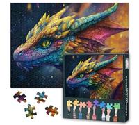 Dragon Puzzle per adulti, 1000 pezzi - Jigsaw Puzzles Animali Arte, 70 x 50 cm, fantasia colorata difficile impossibile, puzzle impegnativo per uomini e donne (decorazione per la casa)