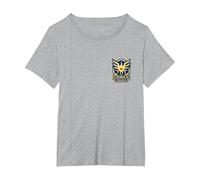 Dragon Quest I & II HD-2D Remake Erdrick Trilogy Maglietta, Donna Plus-Size, Grigio Melange, 4X