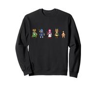 Dragon Quest I & II HD-2D Remake Pixel Heroes Felpa, Unisex per Adulti, Nero, M