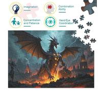 Dragon Quest1000 Piece Jigsaw Puzzles for Adults And Kids Family Game Challenging for Home Decoration Great Gift Idea38x26cm/1000pcs