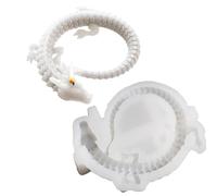 Dragon Resin Mold, 3D Flying Dragon Candle Molds, Convenient to Use, Silicone Material Mold for Epoxy, Plaster, Clay, Concrete, Cement Casting, Fondant Cake Decoration, 14.8x14.3x3.7cm