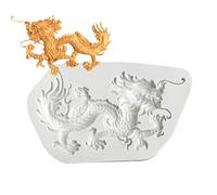 Dragon Resin Mold, Chocolate Molde Silicone Animal Epoxy Reesin Molds, Easy To Demould Resin Mold For Parent-child Interaction Reesin Casting Cakes, Ice Cubes, Jelly, Bread, Clay, Candy, Pudding