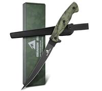DRAGON RIOT Coltello Sfilettare Pesce 21，5cm Inox con Fodero