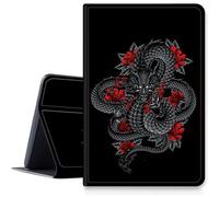 Dragon Roses Custodia per Samsung Galaxy Tab A7 Lite 8,7" modello 2021 (SM-T220/T225/T227), custodia in pelle PU con angoli di visualizzazione multipli pieghevole per Galaxy Tab A7 2020