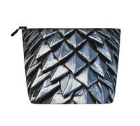 Dragon Scale Armor Faux Linen Makeup Pouch-Custodia da viaggio leggera