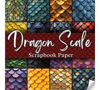Dragon Scale Scrapbook Paper: Decorative Double-Sided Scales Scrapbooking Pages,Craft Papers For Junk Journals, Wrapping & Mixed Media, Card Making And More