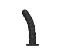 Dragon Scales Texture Dildo Big Penis Anal Butt Plug con Ventosa Tazza Prostata Massaggiatore Vaginale Masturbazione Beni Anali Giocattoli Sesso Anale (nero,15cm)