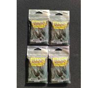 Dragon Shield 4confezioni 100 Sleeves Interne Perfect Fit Smoke Buste Protezione