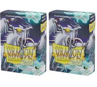 Dragon Shield ART11105 White (60) Matte Japanese Size Sleeves 60pk (Confezione da 2)